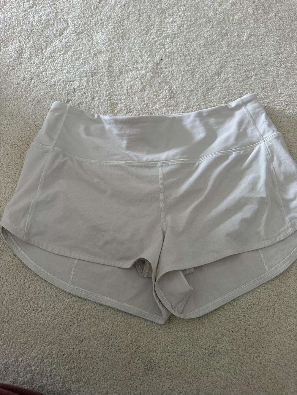 lululemon athletica White Layered Athletic Shorts